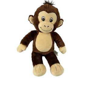 Build A Bear Plush Brown Monkey Stuffed Animal 18"